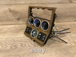 96 02 Bmw Z3 E36 Roadster Front A/c Climate Control Switch Wood Bezel Clock Oem