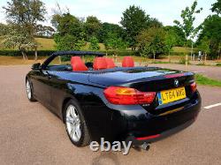 BMW 420d M Sport Convertible 2014 Black withRed int Auto 2.0 turbo-diesel 90k