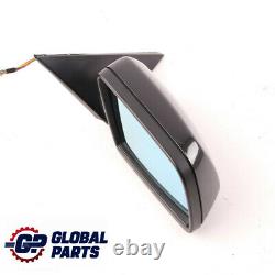 BMW E60 E61 Auto Dip Power Fold Memory Right Wing Mirror O/S Black Sapphire 475