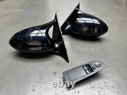 BMW E92 M3 Coupe Pair of Power Fold Electric Door Autodim Wing Mirrors & Switch