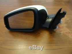 BMW F30 White Driver Side Electric Power Door Rear View Mirror Auto Fold 328 335