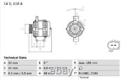 Bosch generator 14V for BMW X1 Z4 E46 E60 E81 E84 E85 E87 E88 0986046130