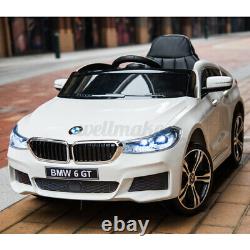 For BMW 6GT 6V Kids Ride On Car Electric Battery Powered With 2 Speeds Music Play