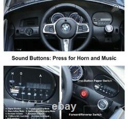 Homcom Kids Ride on Car Licensed BMW 6GT 6V Electric Powered Music Play Black