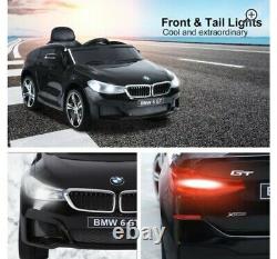 Homcom Kids Ride on Car Licensed BMW 6GT 6V Electric Powered Music Play Black