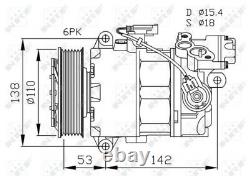NRF Kompressor Klima Klimaanlage Klimakompressor EASY FIT 32463