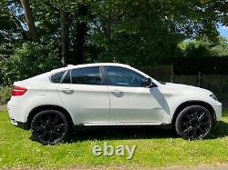 Stunning 2012 Bmw X6 3.0 Diesel Auto, White, Black Leather Fully Loaded, Fsh