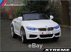 Xtreme 12v Blanc Tour Sur Bmw Série 4 M4 Voiture Style Alimenté Par Batterie Voiture Électrique